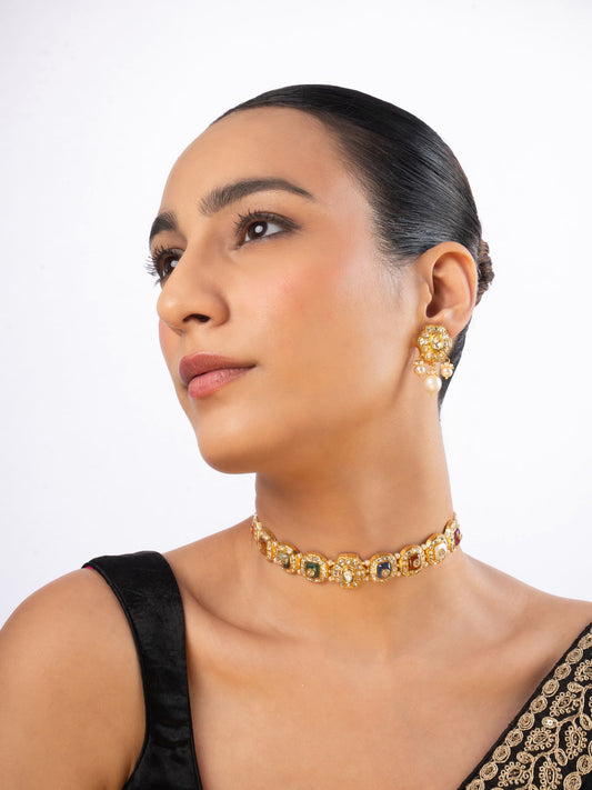 Orevia & Anasta Polki Choker Set