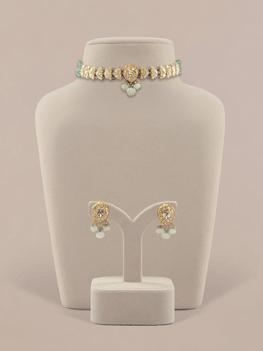 Raasya & Evany Polki Choker Set