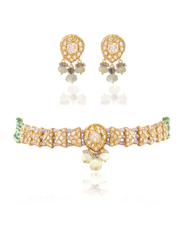 Raasya & Evany Polki Choker Set