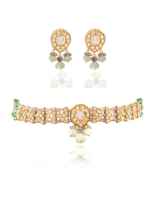 Raasya & Evany Polki Choker Set