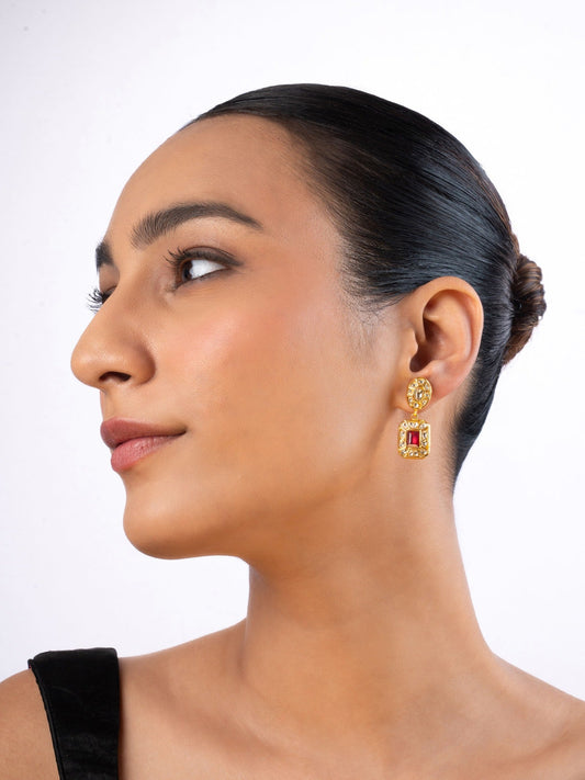 Chitra Polki Ear Rings