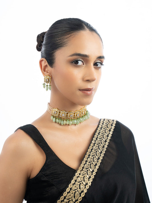 Celia & Aaryana Polki Choker Set