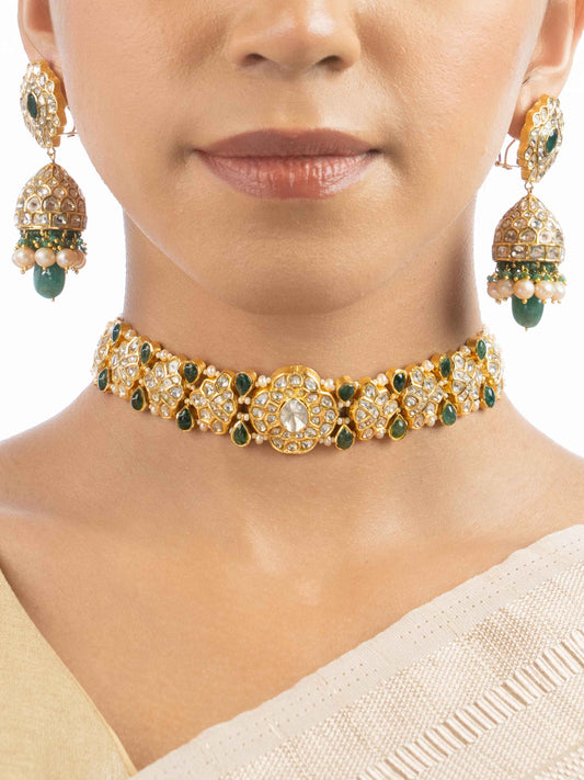 Abha & Nivi Polki Choker Set