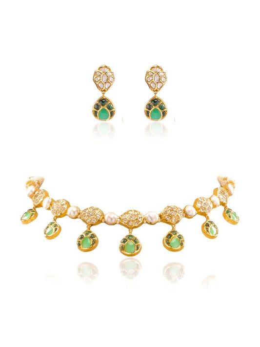 Zareya & Anava Polki U Necklace Set