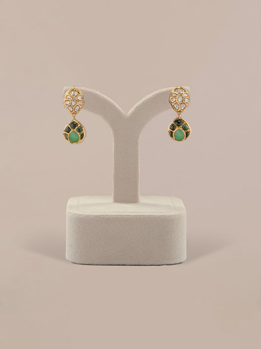 Anava Polki Long Earrings