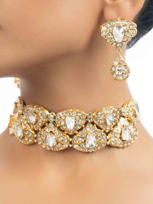 Varnika & Sarini Polki Choker Set