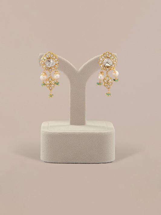 Zehra Polki Ear Rings
