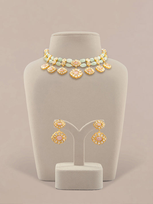 Areli Polki Long Earrings