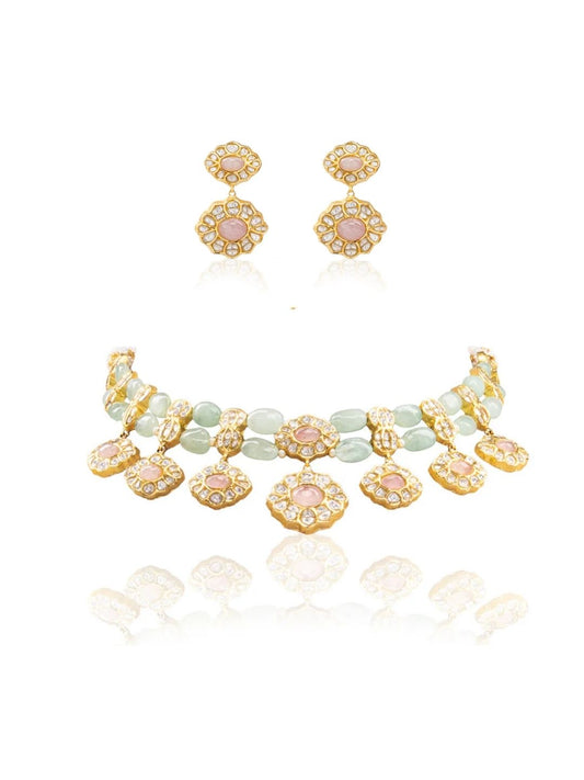 Rosalba & Areli Polki U Necklace Set