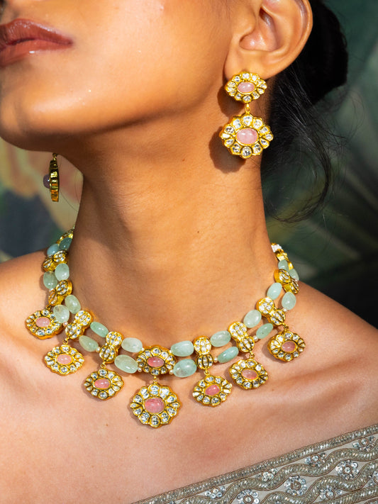 Rosalba & Areli Polki U Necklace Set