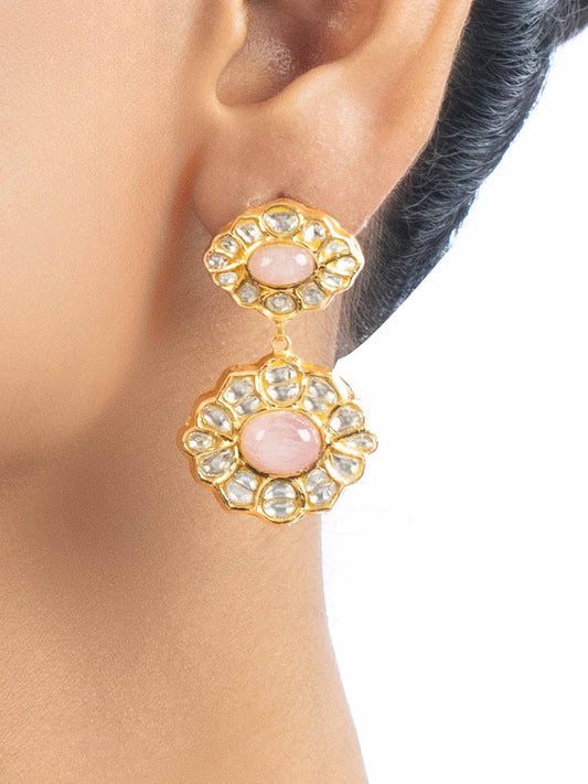 Areli Polki Long Earrings