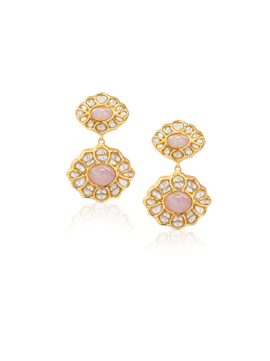 Areli Polki Long Earrings