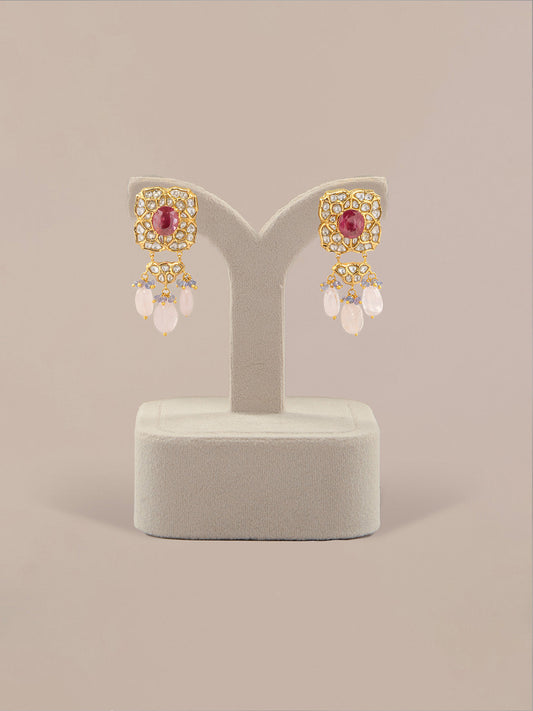 Yamaria Polki Long Earrings