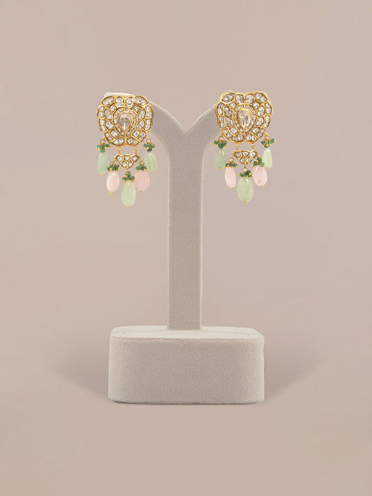 Saher Polki Long Earrings