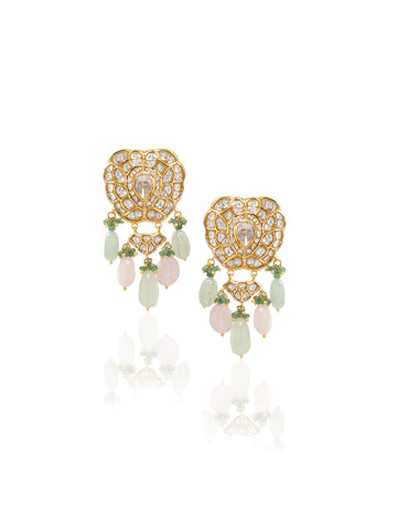 Saher Polki Long Earrings