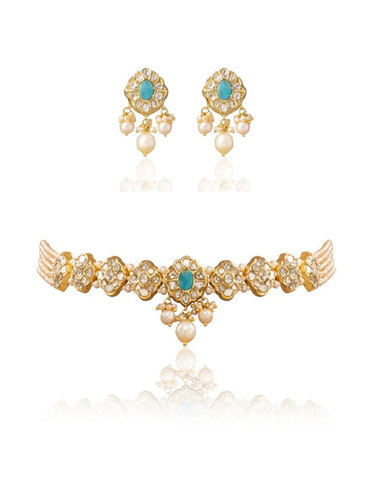Sara & Calantha Polki Choker Set
