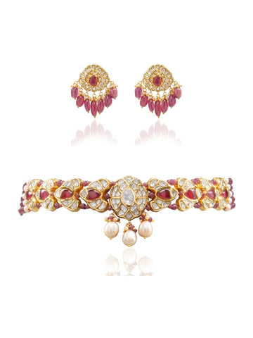 Mihira & Arsha Polki Choker Set