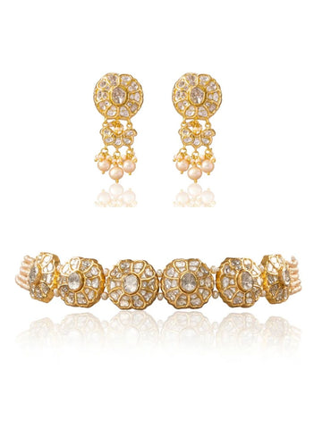 Vamika & Atreyi Polki Choker Set