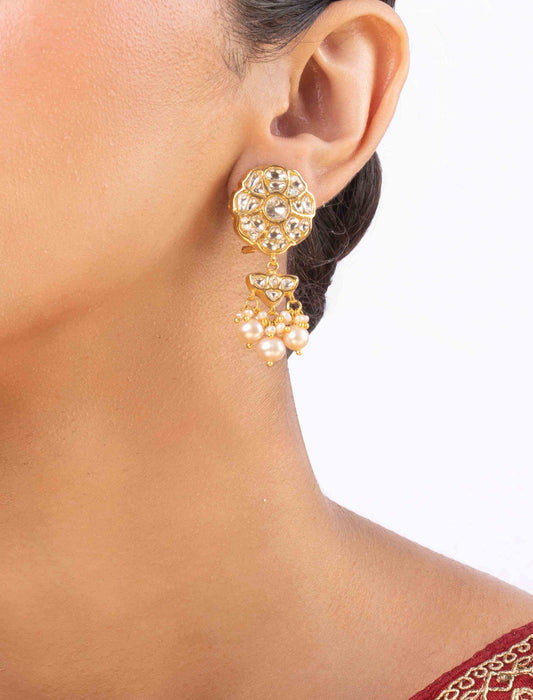 Firasha Polki Ear Rings