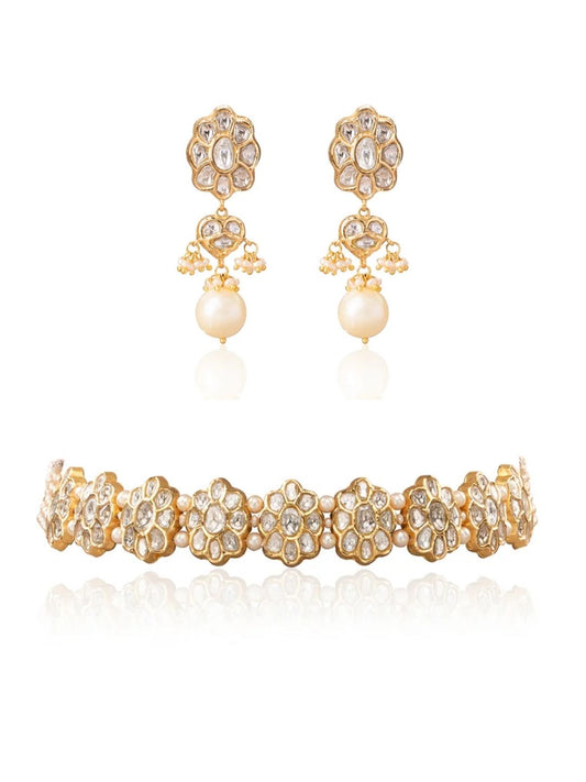 Adrika & Ahanika Polki Choker Set