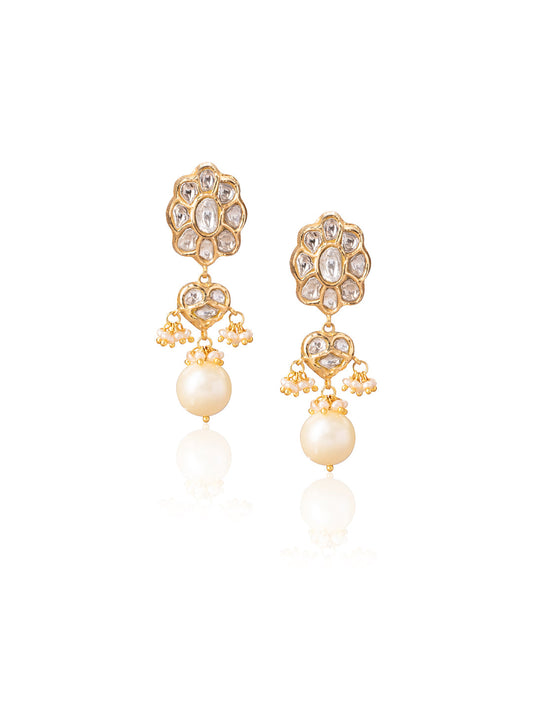 Ahanika Polki Ear Rings