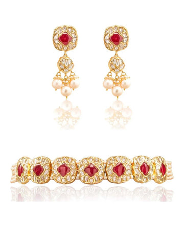 Devorah & Zoella Polki Choker Set
