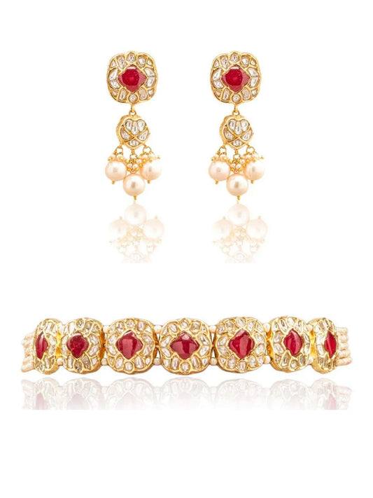 Devorah & Zoella Polki Choker Set