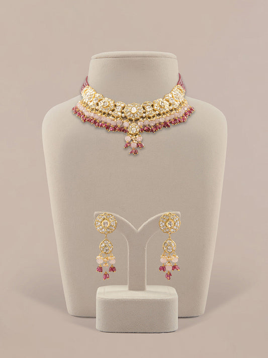 Zuhra  Polki Long Earrings