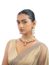 Arina & Zuhra  Polki U Necklace Set