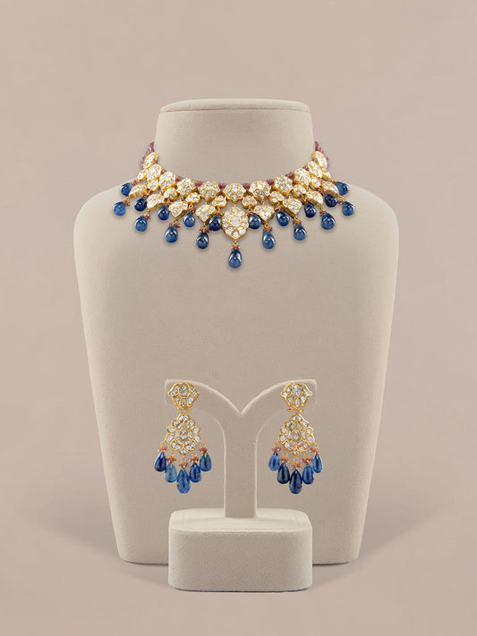 Nevara & Tahira Polki U Necklace Set