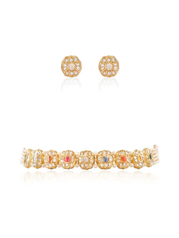 Mikhaila & Eman  Polki Choker Set