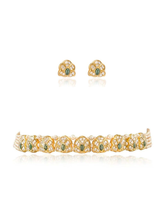 Mehrak & Zaynab  Polki Choker Set