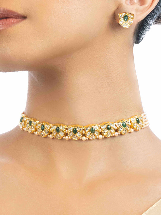 Mehrak & Zaynab  Polki Choker Set