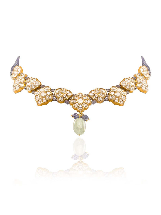 Reina Polki U Necklace