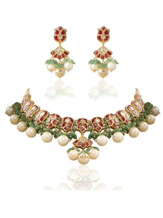 Miani & Noriel Polki U Necklace Set