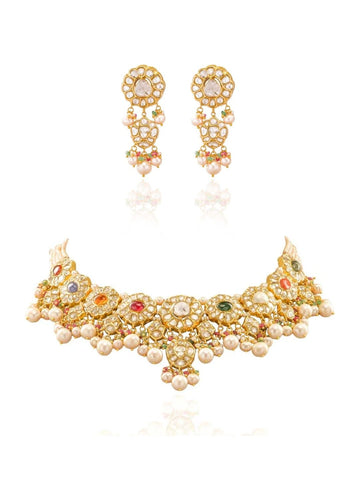 Pranaya & Miorah Polki U Necklace Set