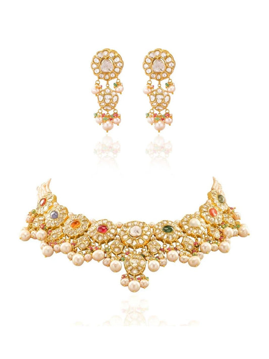 Pranaya & Miorah Polki U Necklace Set