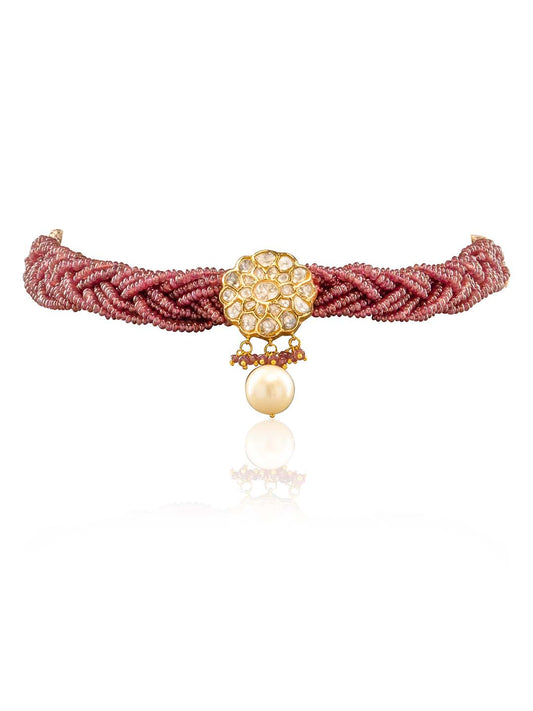 Hiraya Polki Bead Choker
