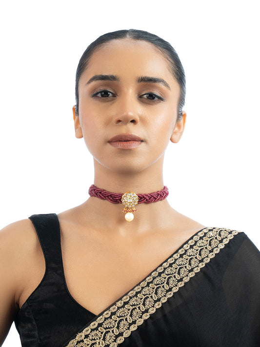 Hiraya Polki Bead Choker