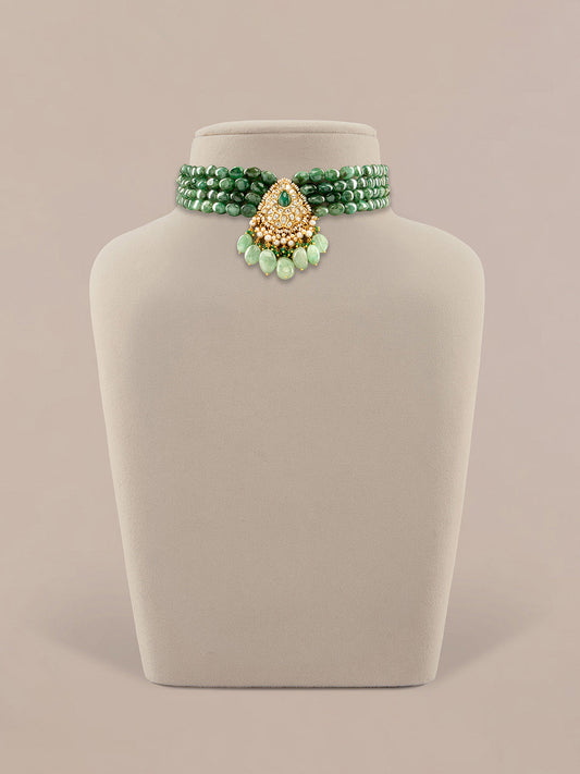 Amali Polki Bead Choker