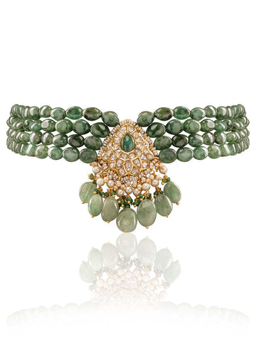 Amali Polki Bead Choker