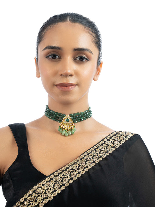 Amali Polki Bead Choker