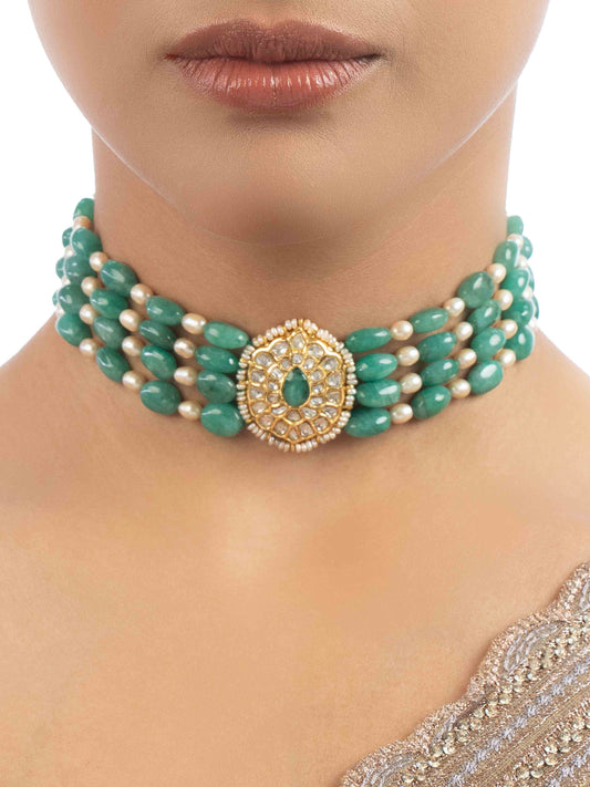 Nayeli Polki Bead Choker