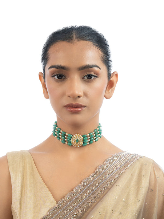 Nayeli Polki Bead Choker