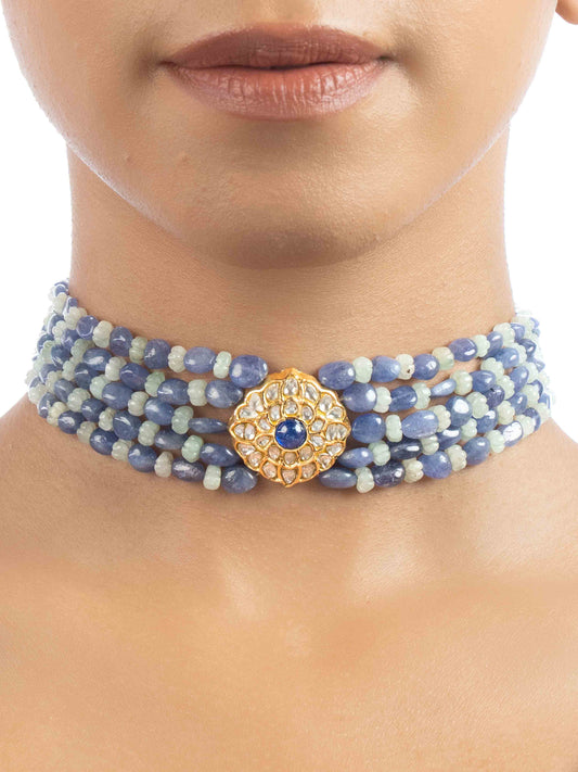 Leeyani Polki Bead Choker