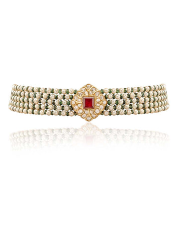 Jasika Polki Bead Choker
