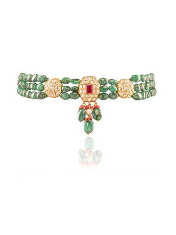 Adira Polki Bead Choker