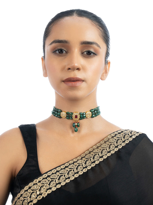 Adira Polki Bead Choker