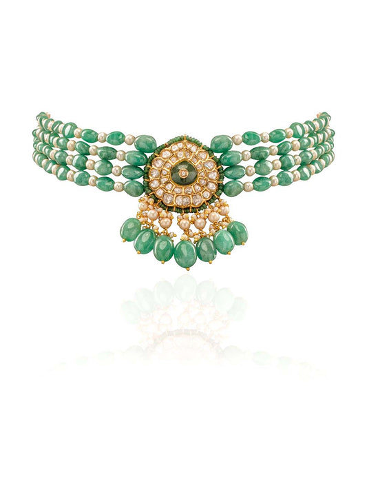 Nezira Polki Bead Choker