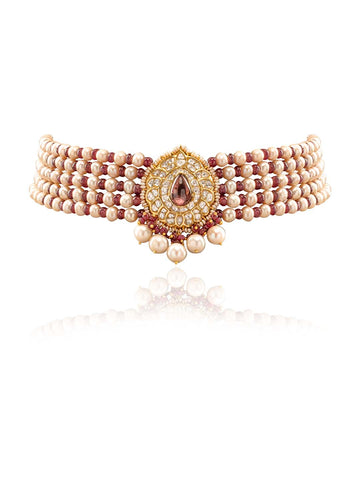 Sarai Polki Bead Choker